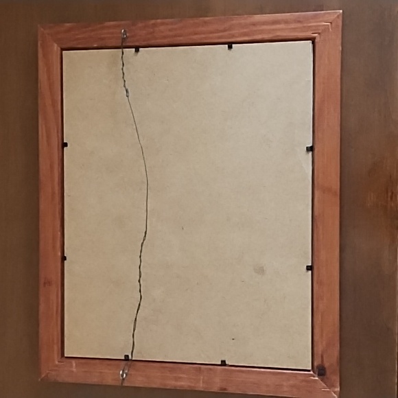 Cross Stitch NC Dogwood Branch Flowers Wood Frame Hand Crafted Brown White Green - Picture 6 of 7